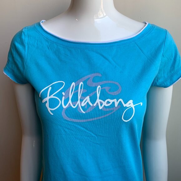 Billabong surf blue script logo t-shirt - Picture 2 of 4